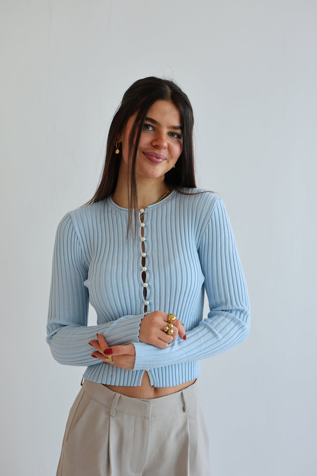 Pearl Line Cardigan