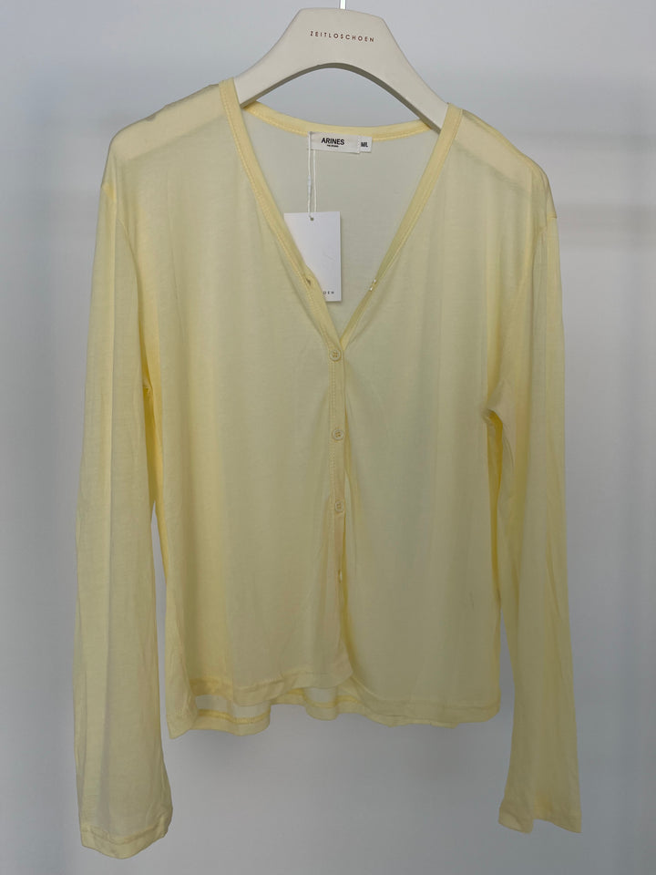 LIGHTWEIGHT SHEER CARDIGAN SOFT LEMON GR.M/L (B-WARE)