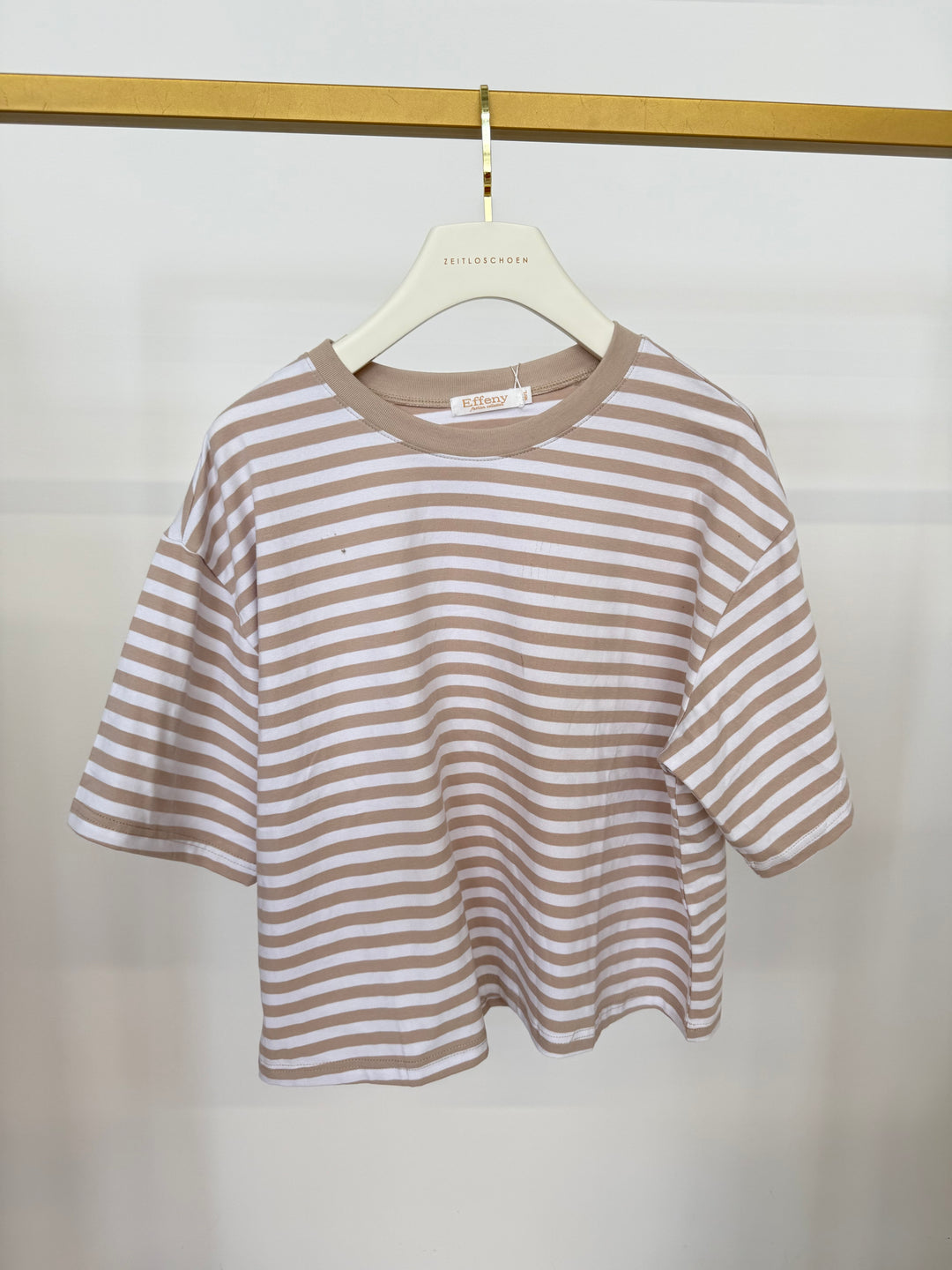 STRIPED EVERYDAY T-SHIRT VANILLA GR.M/L (B-WARE)