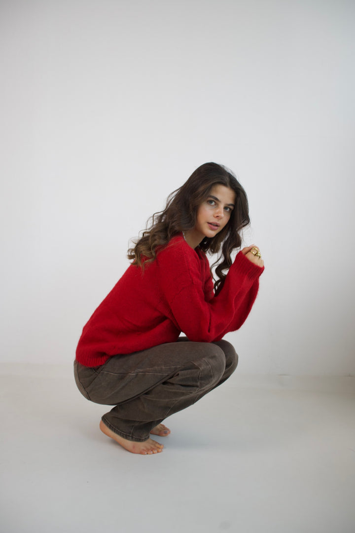 Red Velvet Cloud Sweater