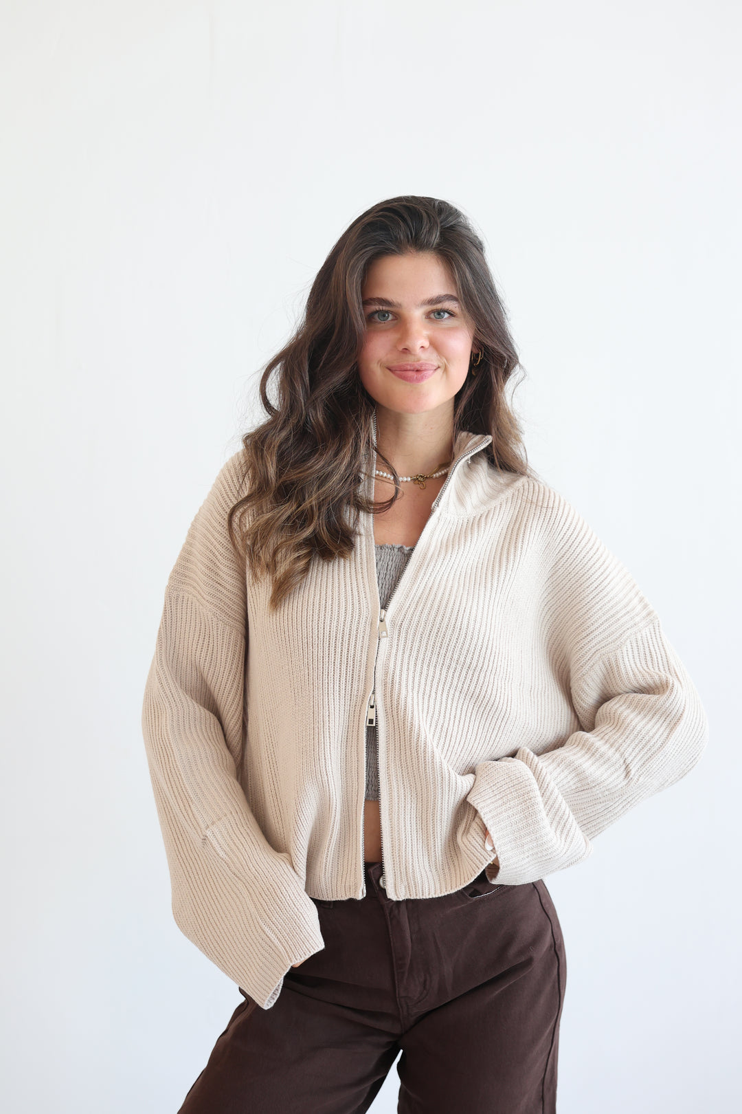 Softline Zip Cardigan