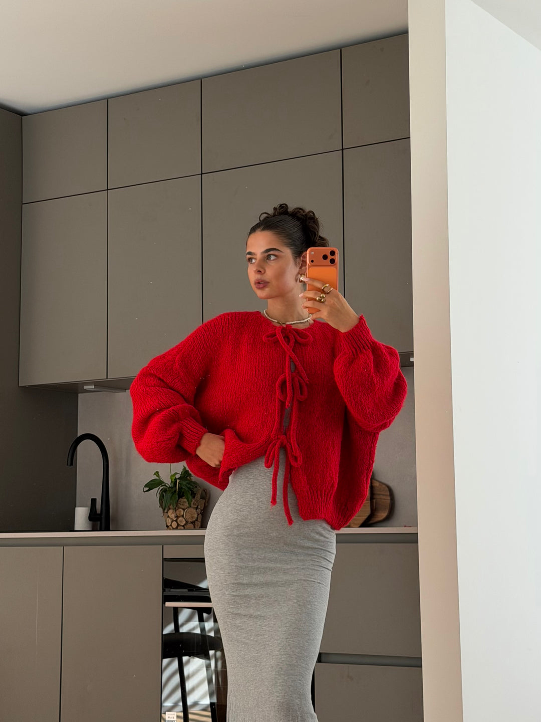 Langarm Cardigan mit Schleifen Lilly