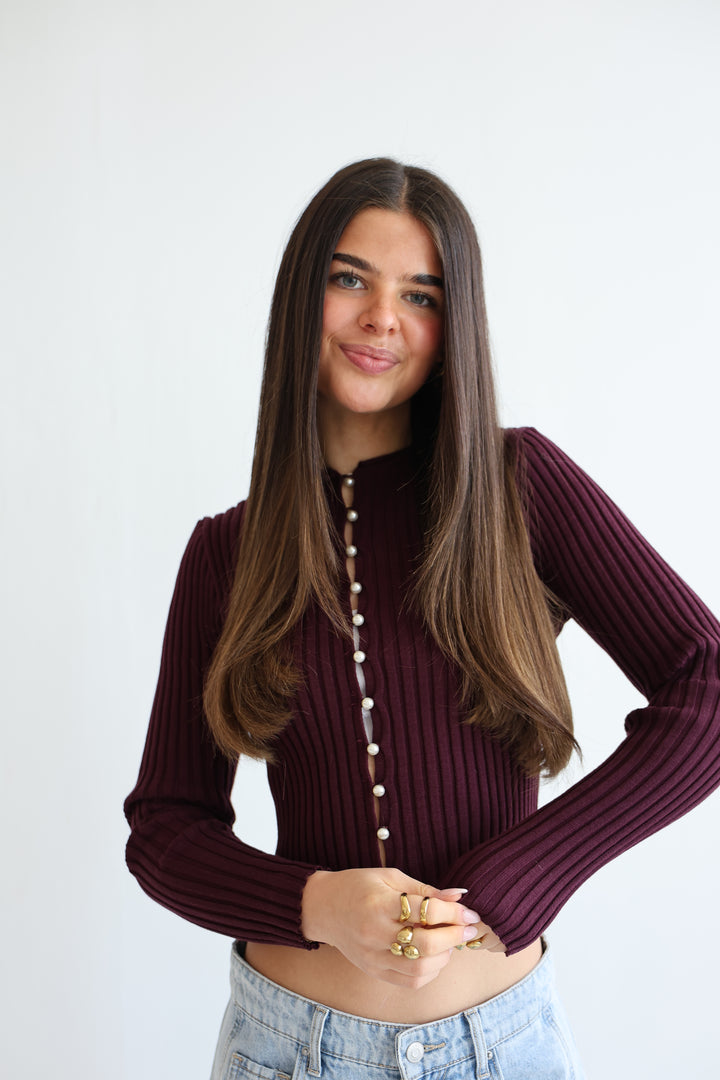 Pearl Line Cardigan