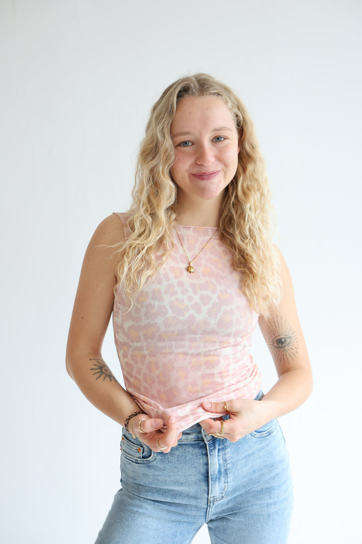 Cashmere Top Wild Leo