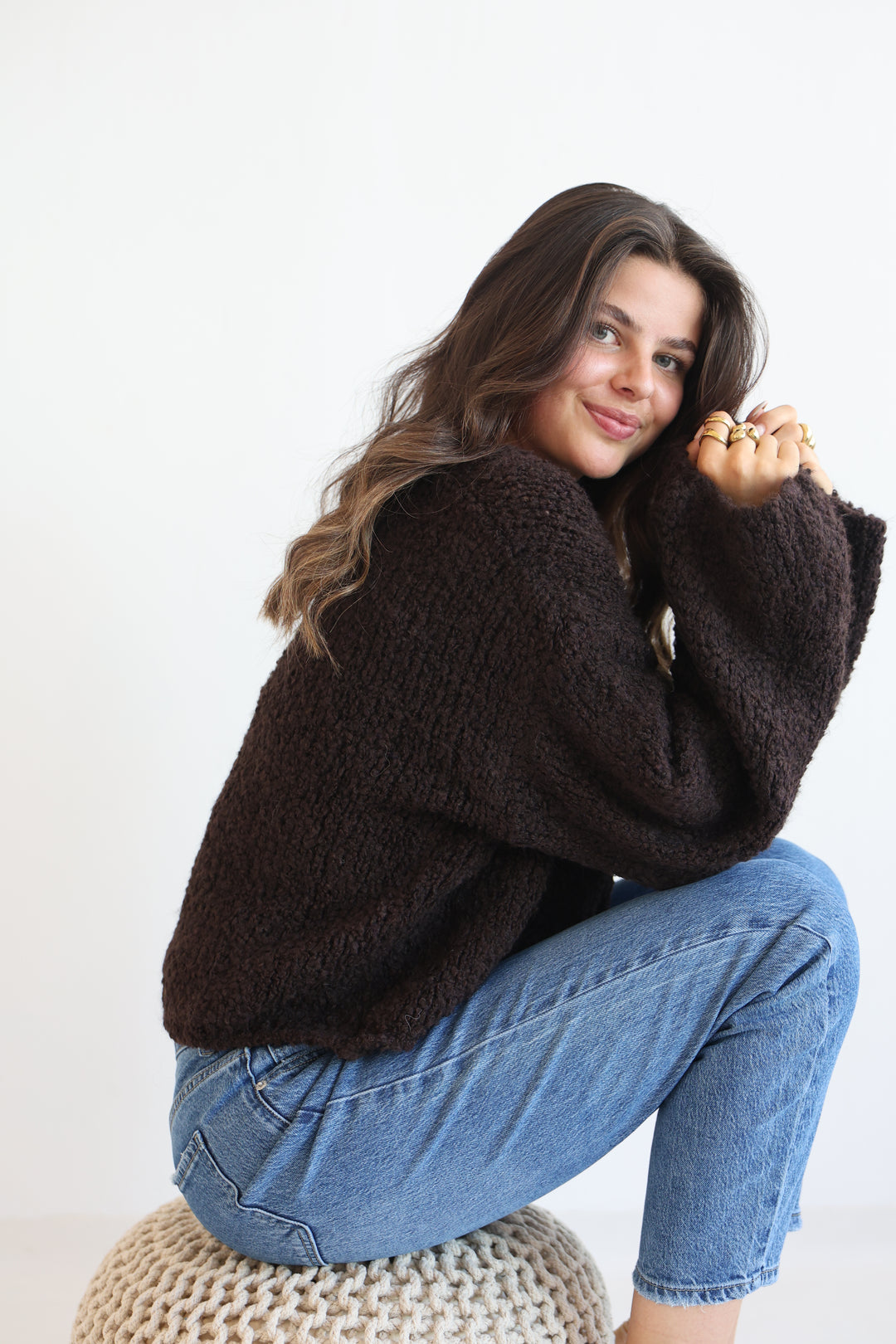 Cardigan Fluffy Tie