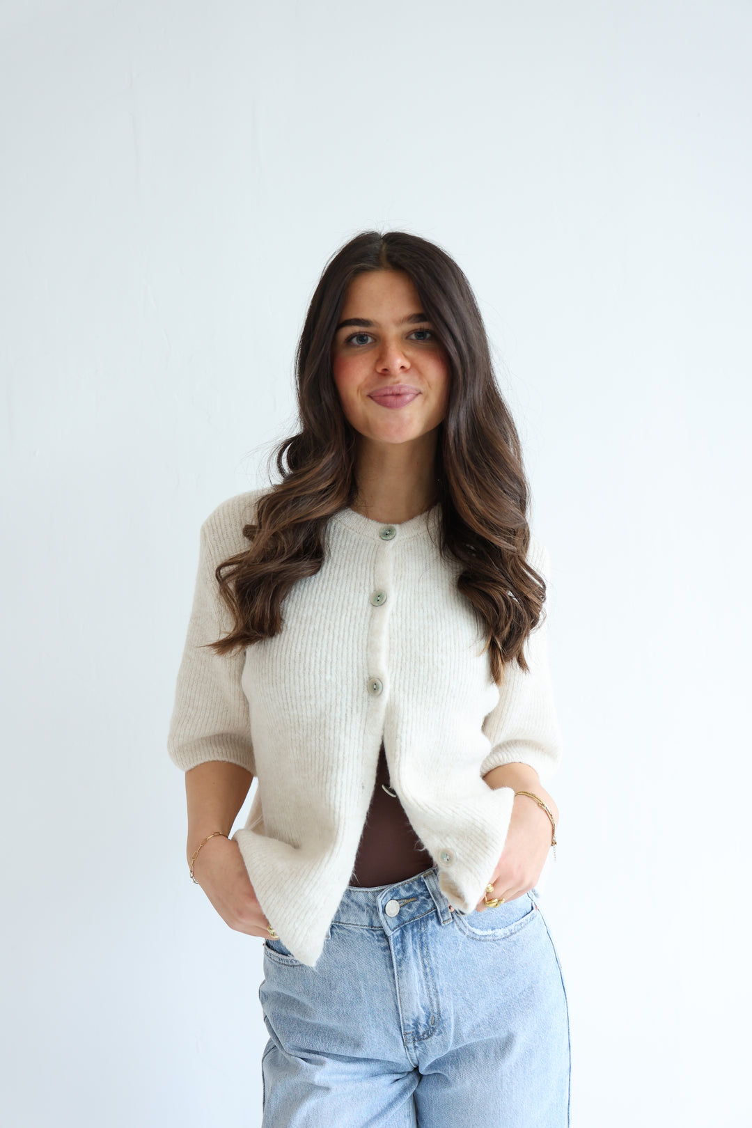 Kurzarm Cardigan Jolina