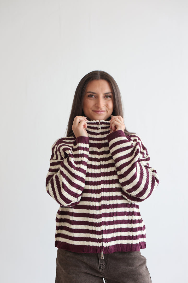 Easygoing Stripe Cardigan
