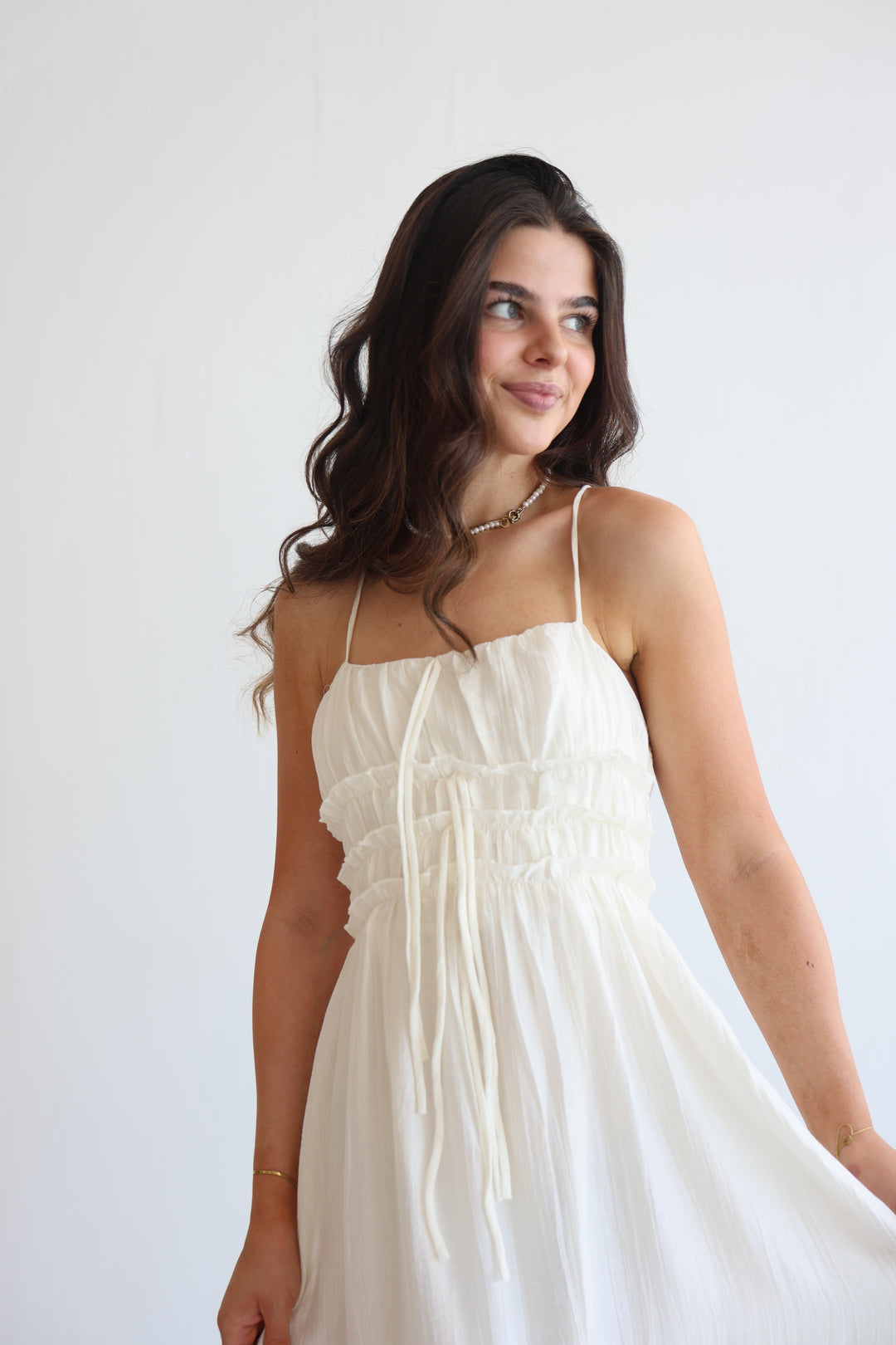 Smocked Cami Midi Dress