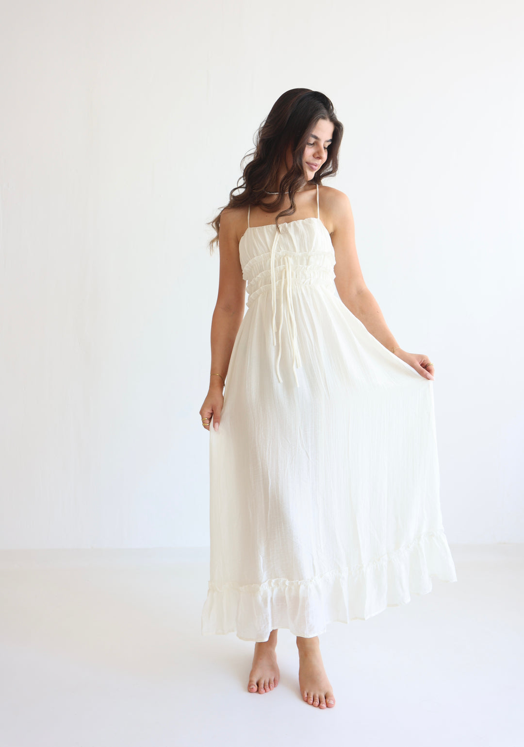 Smocked Cami Midi Dress