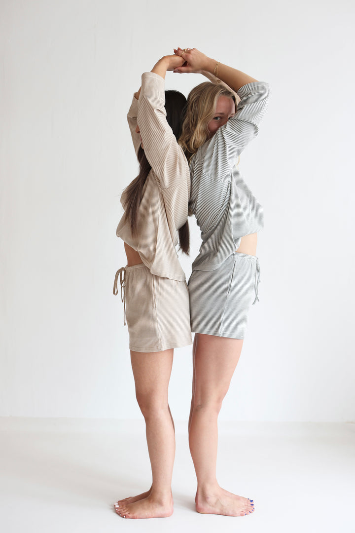 Soft Striped Shorts
