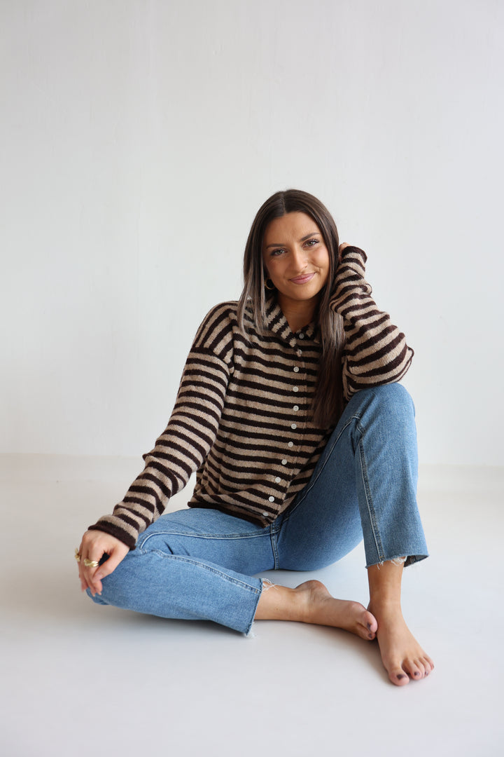 Striped Classy Cardigan