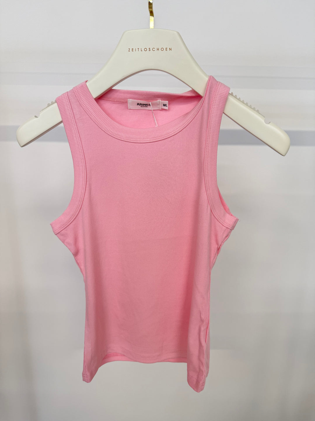 SLIM FIT RIBBED TANKTOP BLOSSOM GR.M/L (B-WARE)