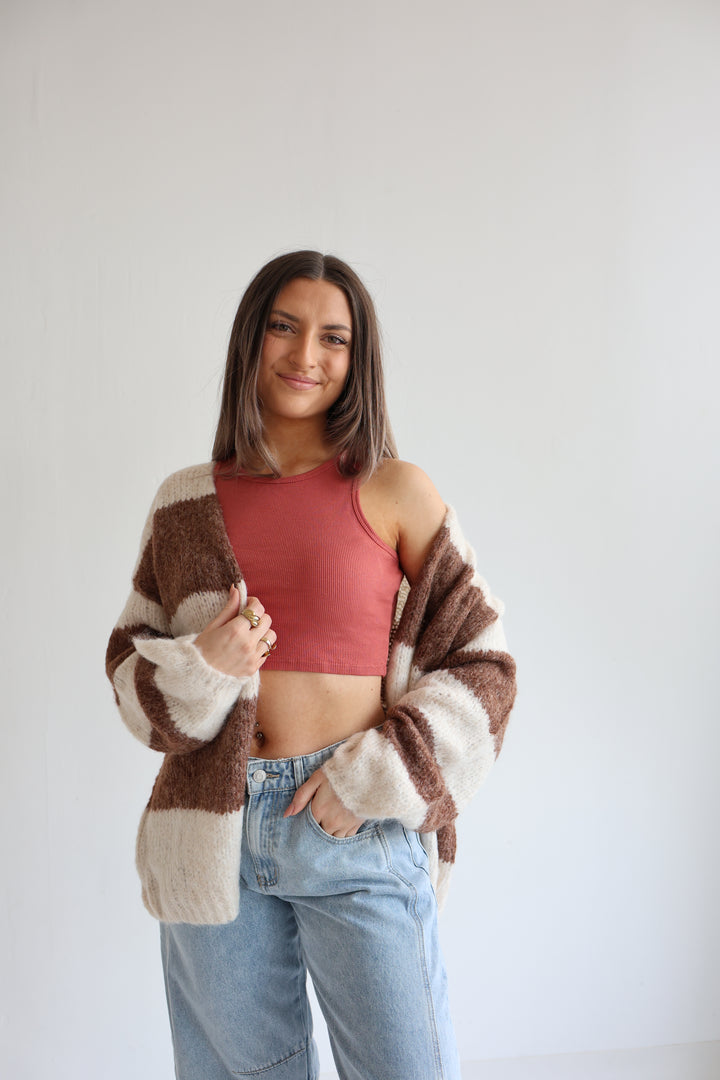 Cloudy Stripes Cardigan