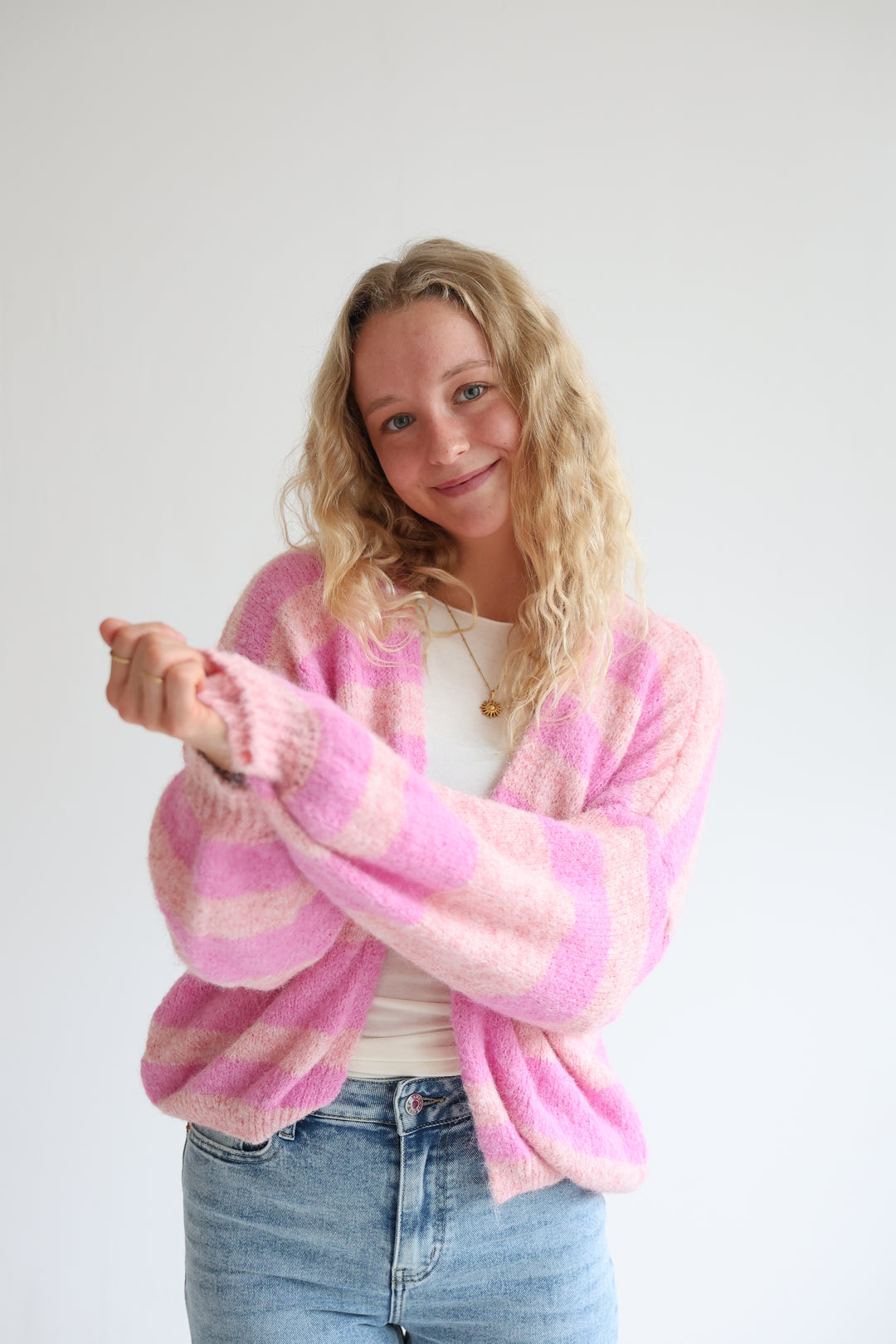 Chunky Striped Cardigan