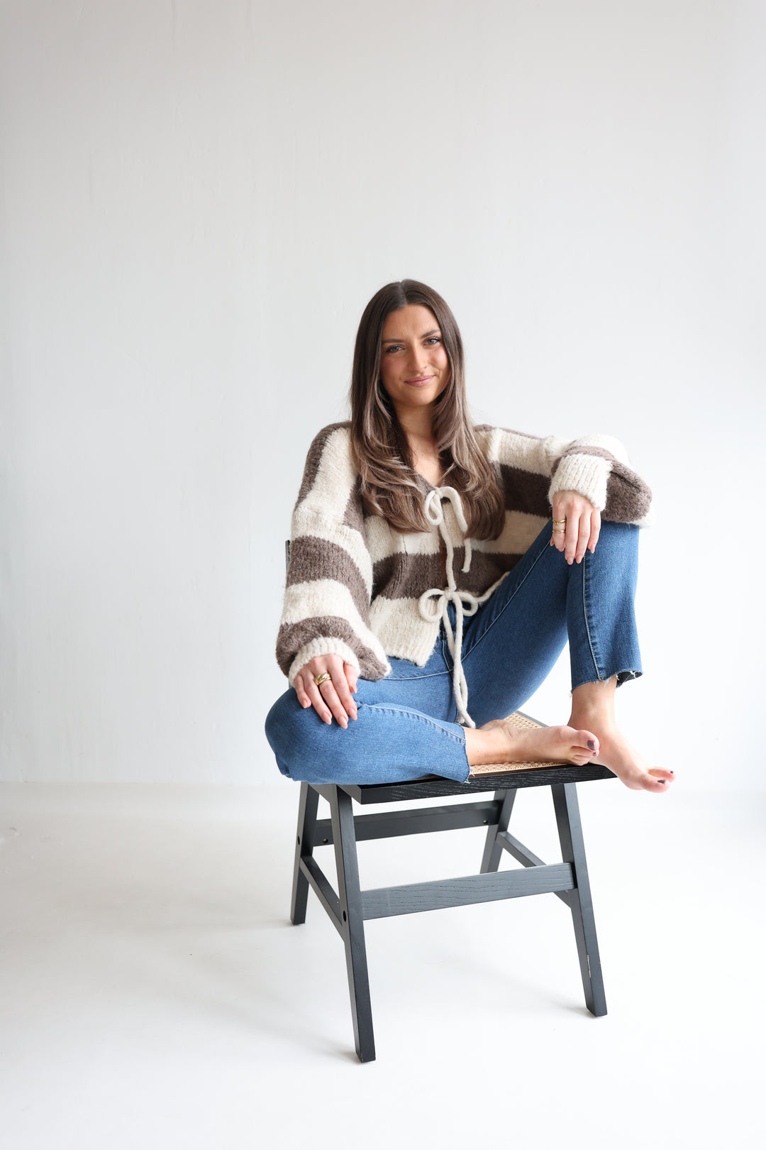 Gestreifter Cardigan Luana