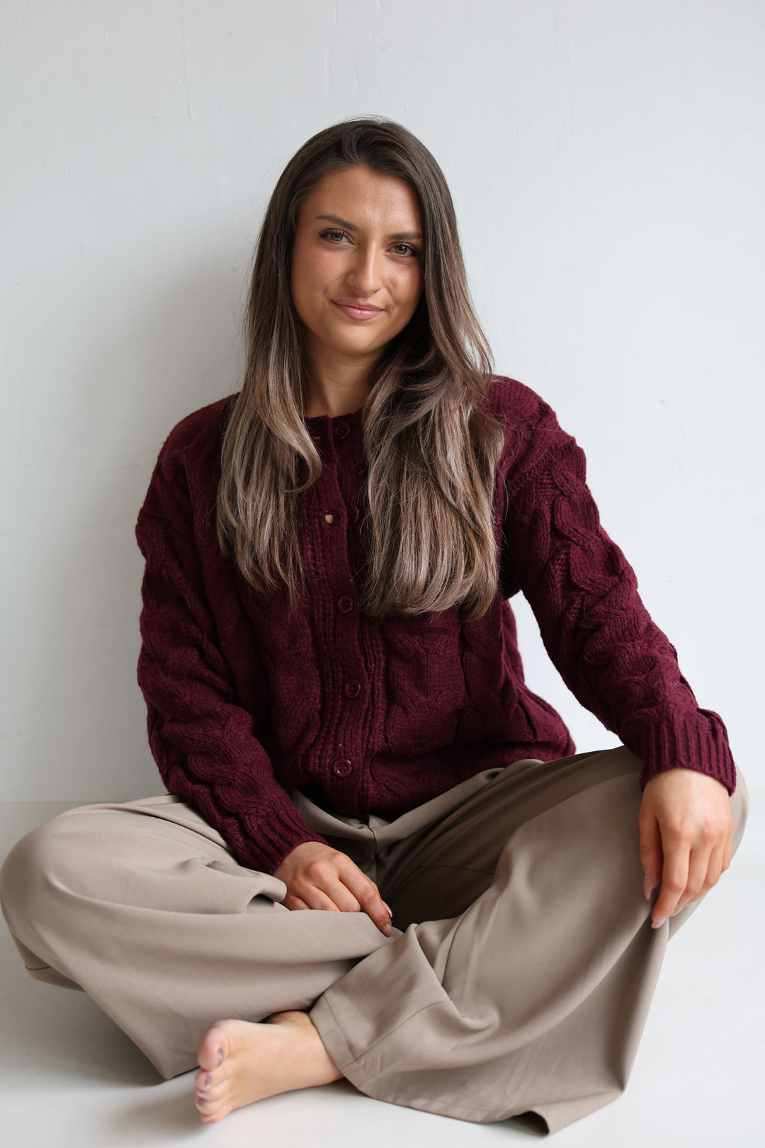 Luna Cable Knit Cardigan