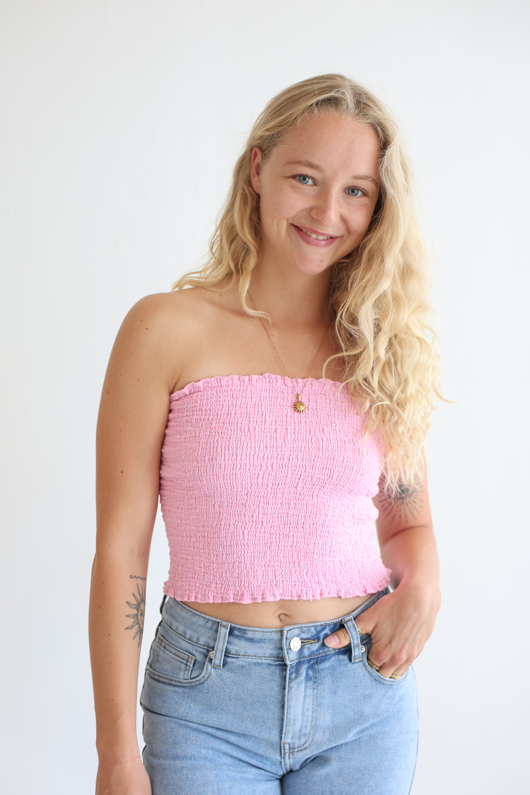 Croptop aus Musselin Malu