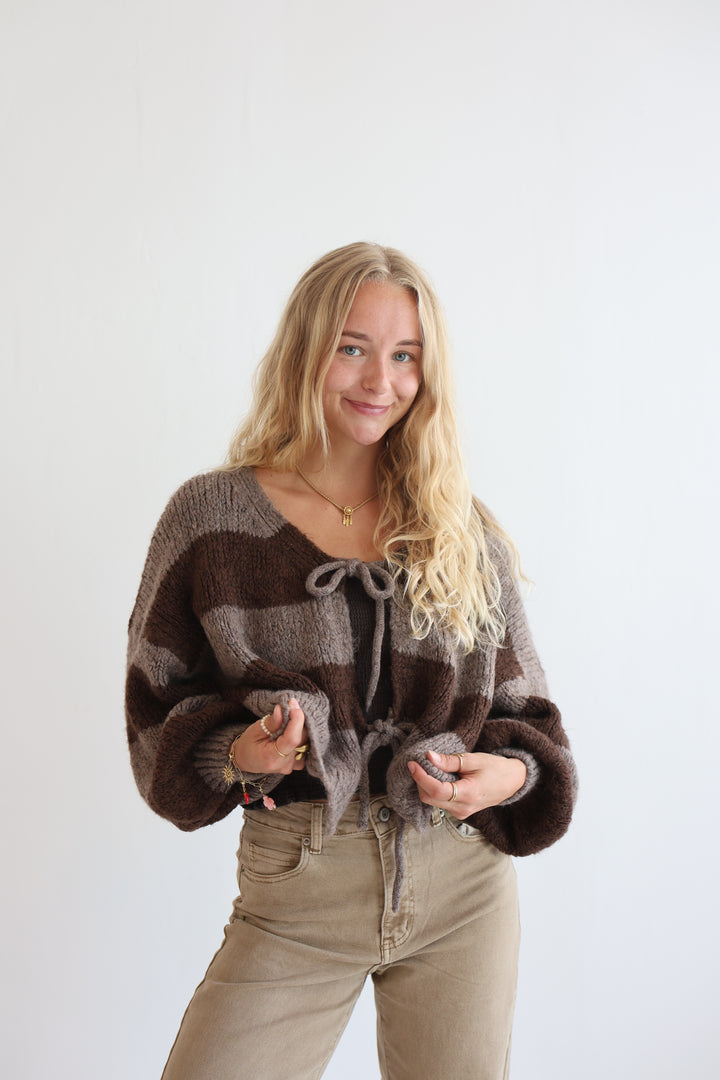 Gestreifter Cardigan Luana