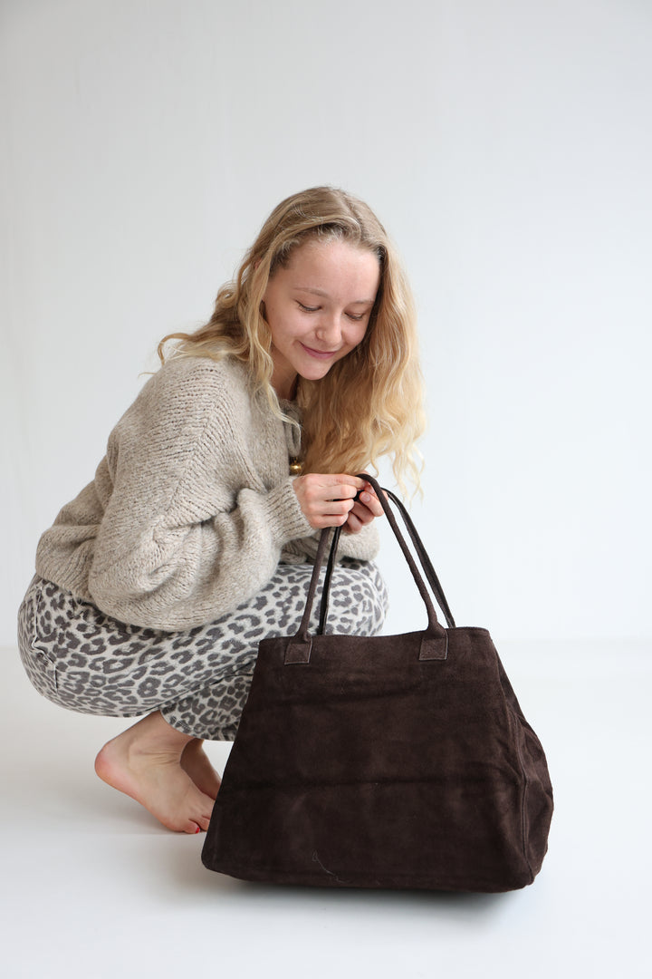 Shopper aus Wildleder Kamina