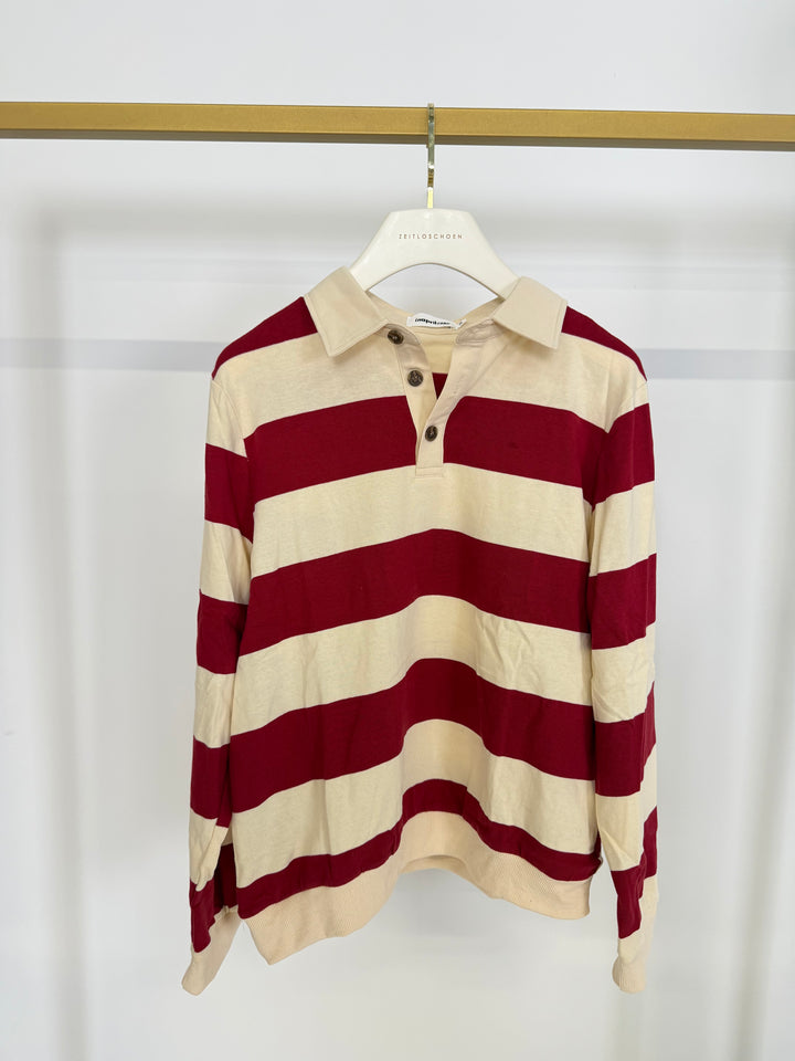RETRO BURGUNDY LONG POLO S/M (B-WARE)