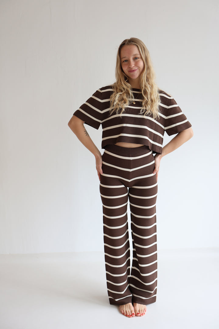 Lange gestreifte Hose Sandy Stripes