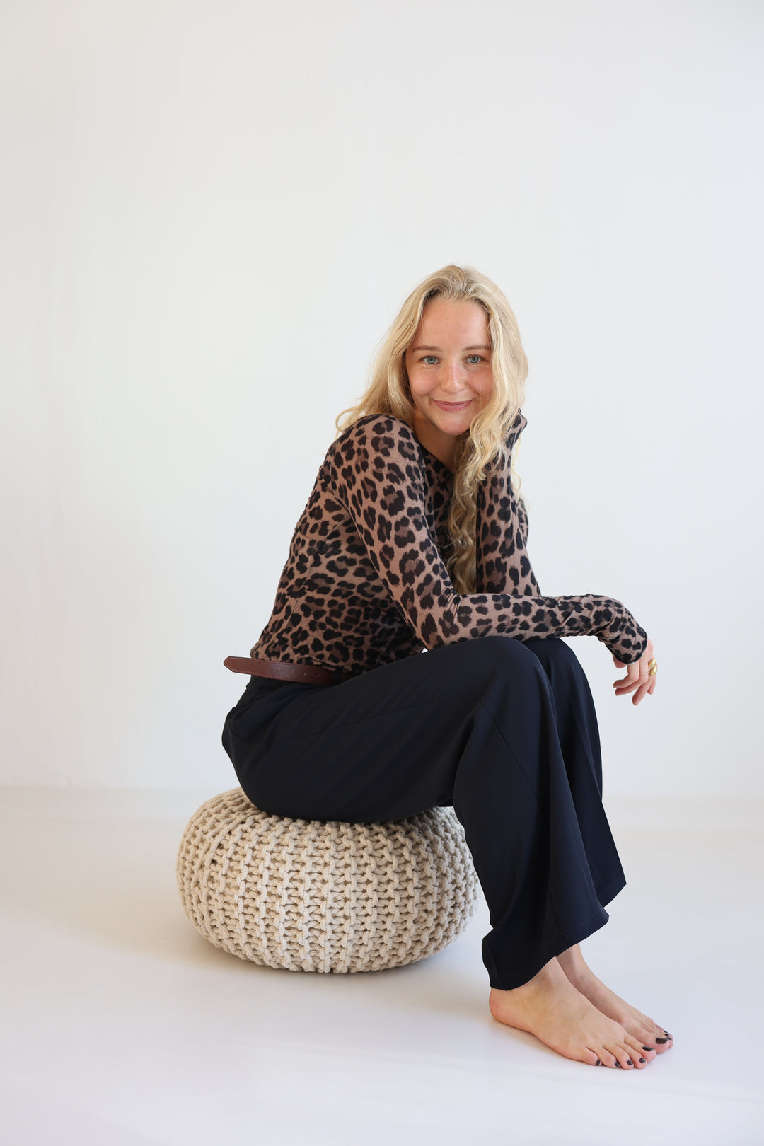 Bundfaltenhose mit Gürtel Anna