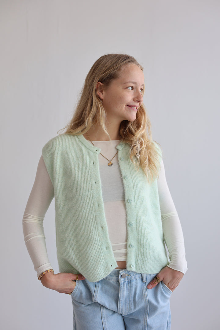 Einfarbige Weste Jolina