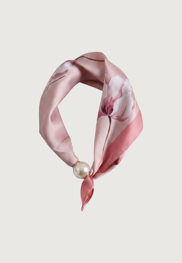 Satin Scarf Perlmutt Pearl