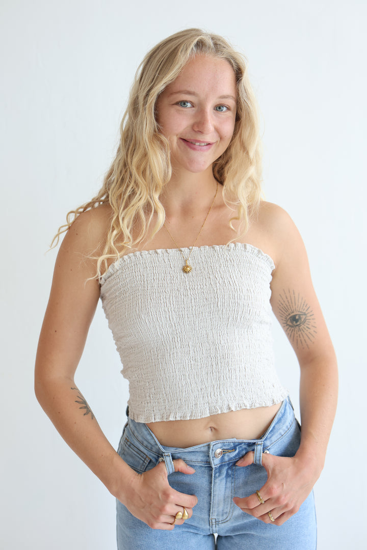 Croptop aus Musselin Malu