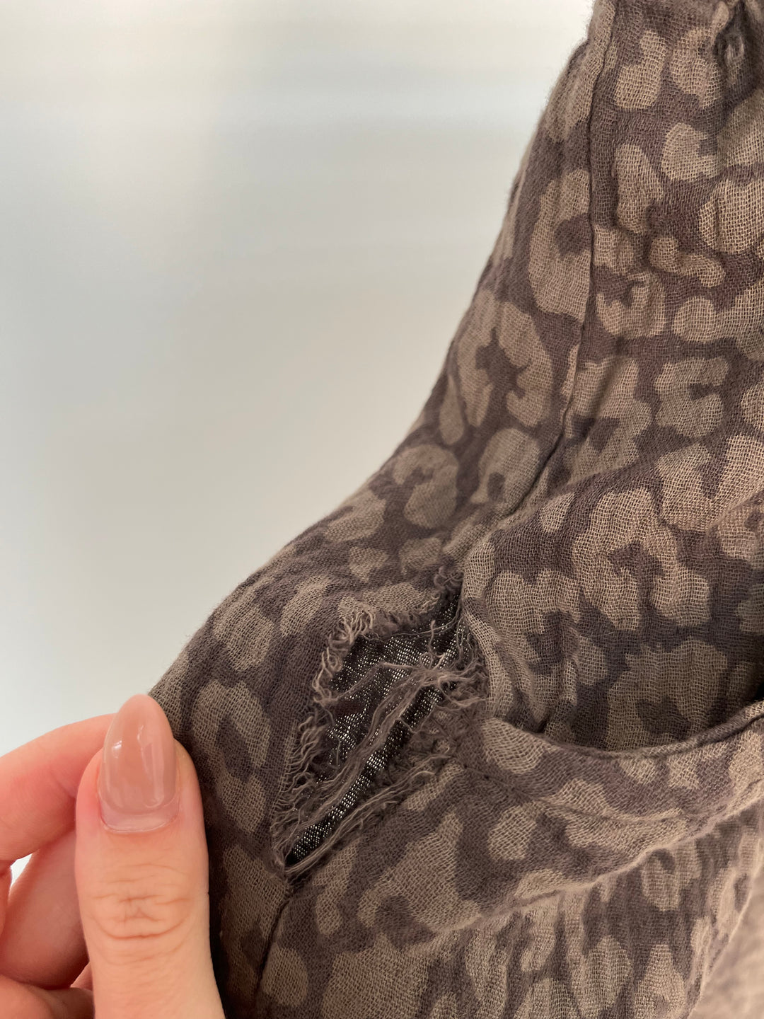 MUSSELINHOSE TIMELESS LEOPARD COFFEE (B-WARE)