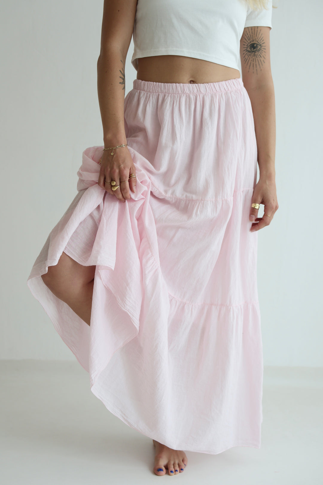 Cotton Maxi Skirt