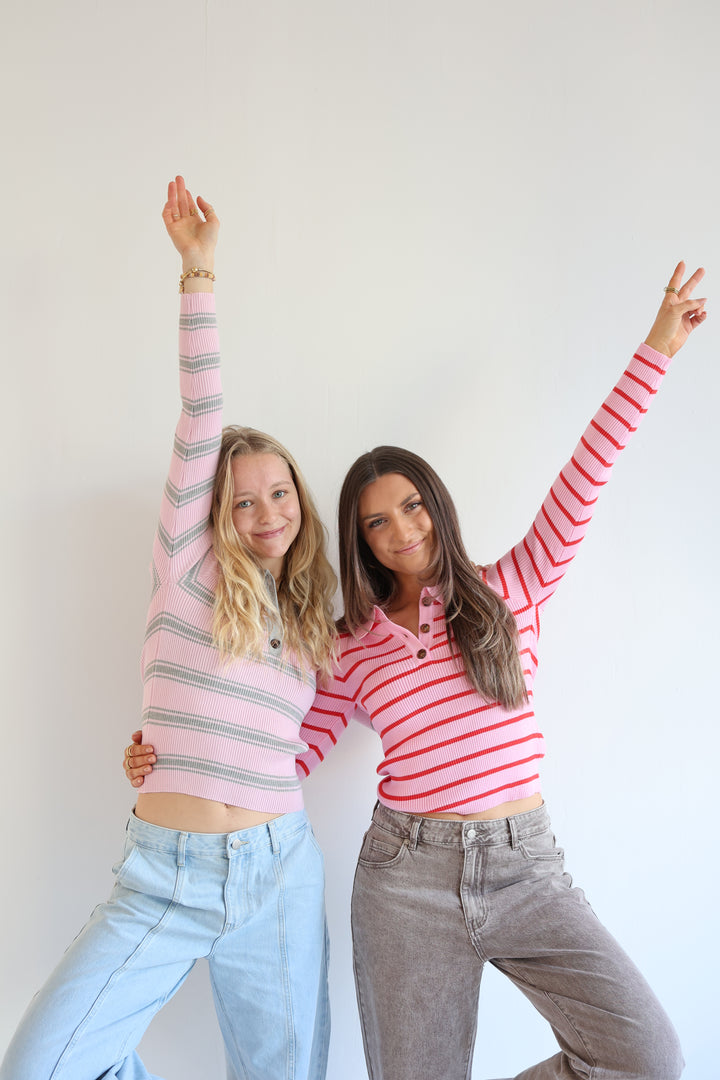 Ripped Polo Longsleeve Nele