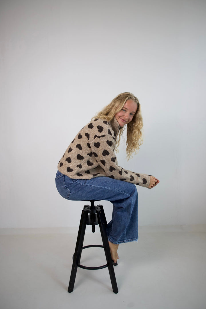 Heartbound Half-Zip Sweater