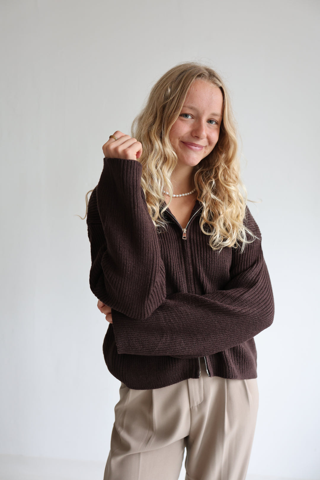 Soft Glow Zip Cardigan