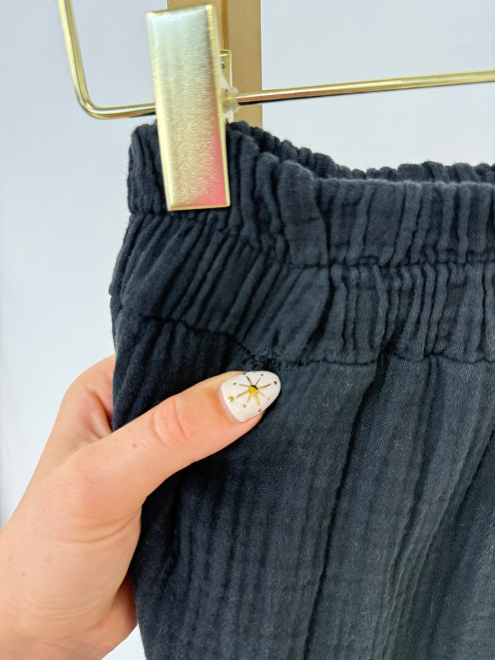 CASUAL MUSSELIN PANTS PETIT SCHWARZ (B-WARE)