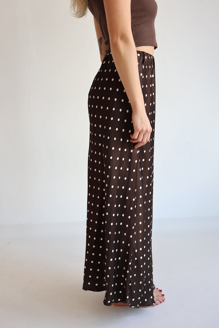 Langer Viskoserock Polka Dots