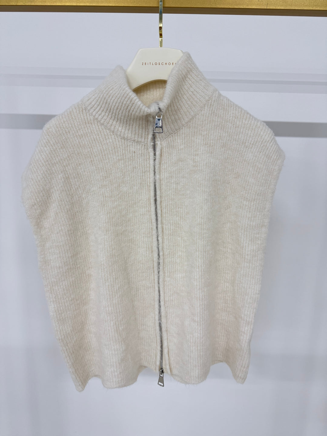 CASUAL ZIPPER WESTE CREME (B-WARE)