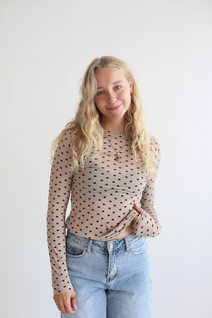 Polka Dots Cashmere Longsleeve