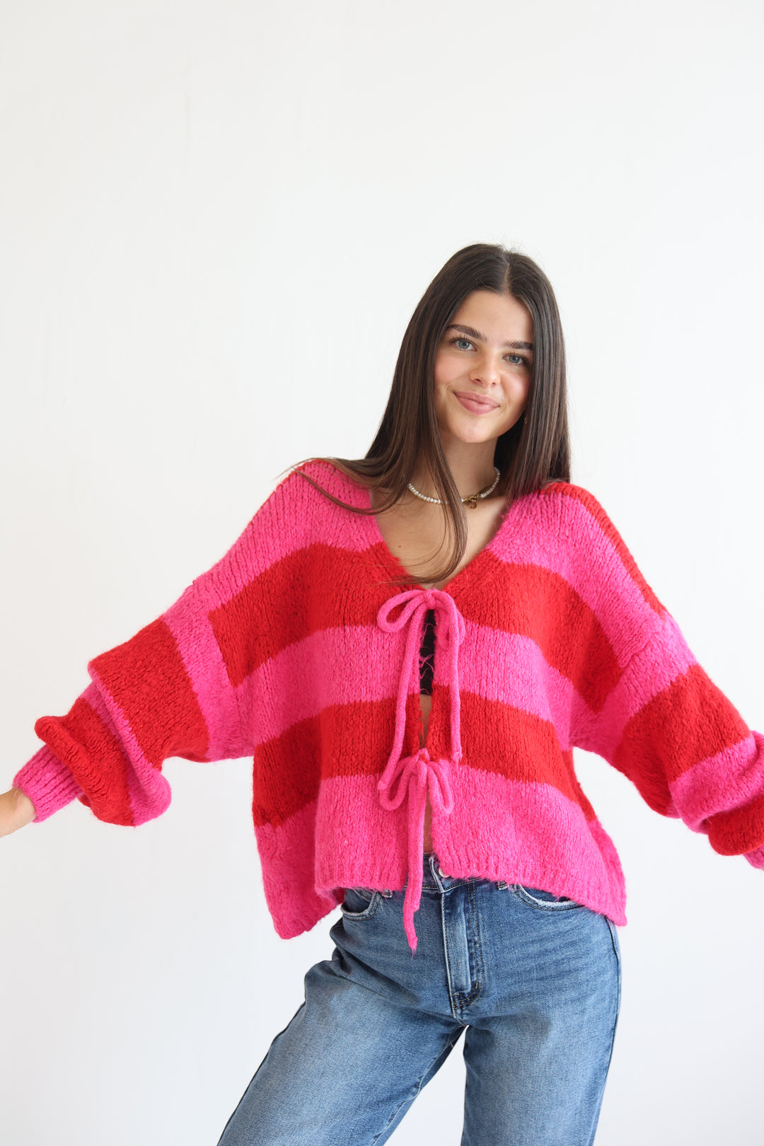 Gestreifter Cardigan Luana
