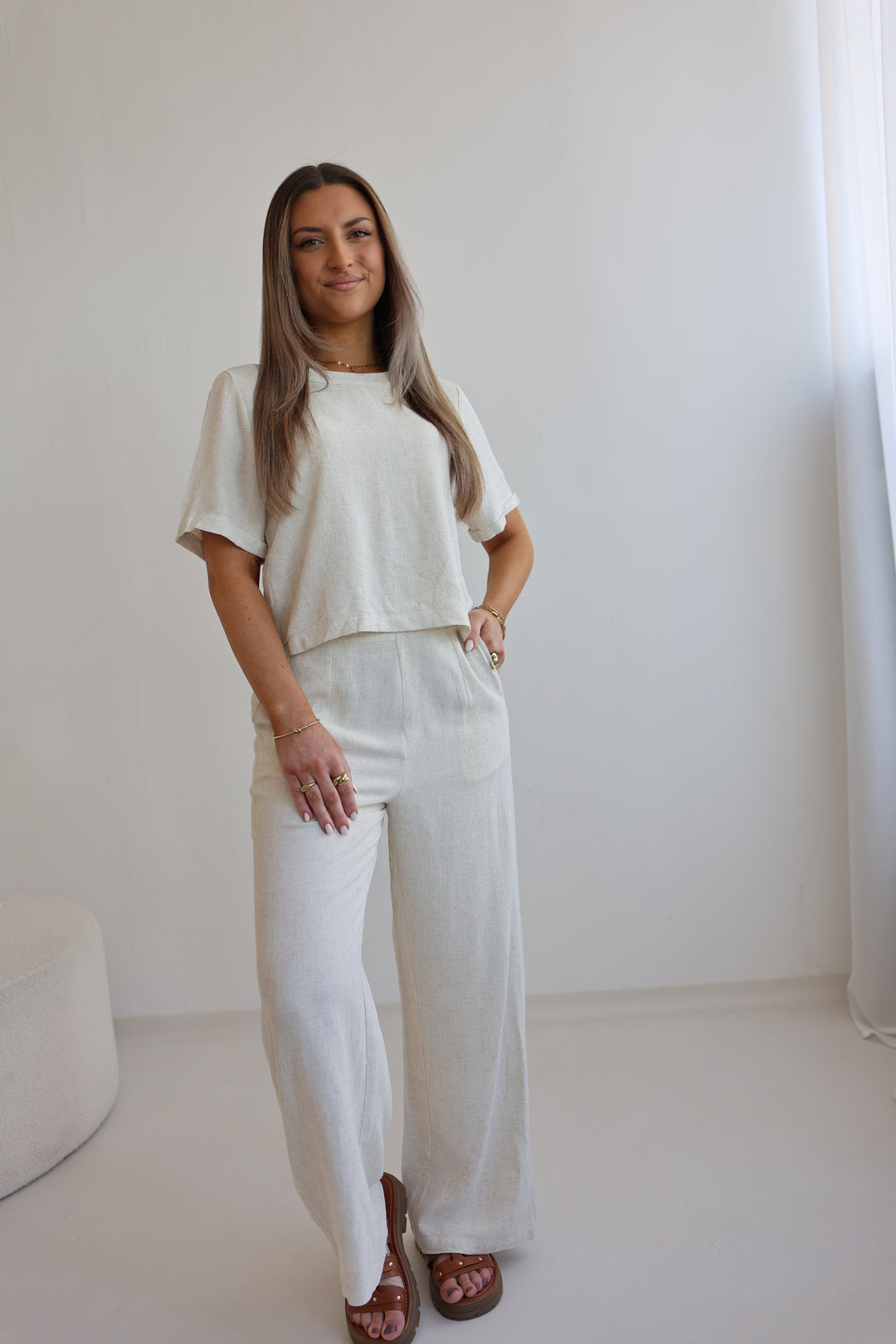 3/4 Leinenhose Leila (240078)