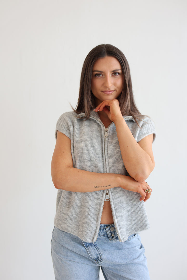 Casual Zipper Weste