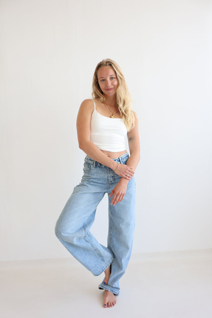 Barrel Waistband Jeans