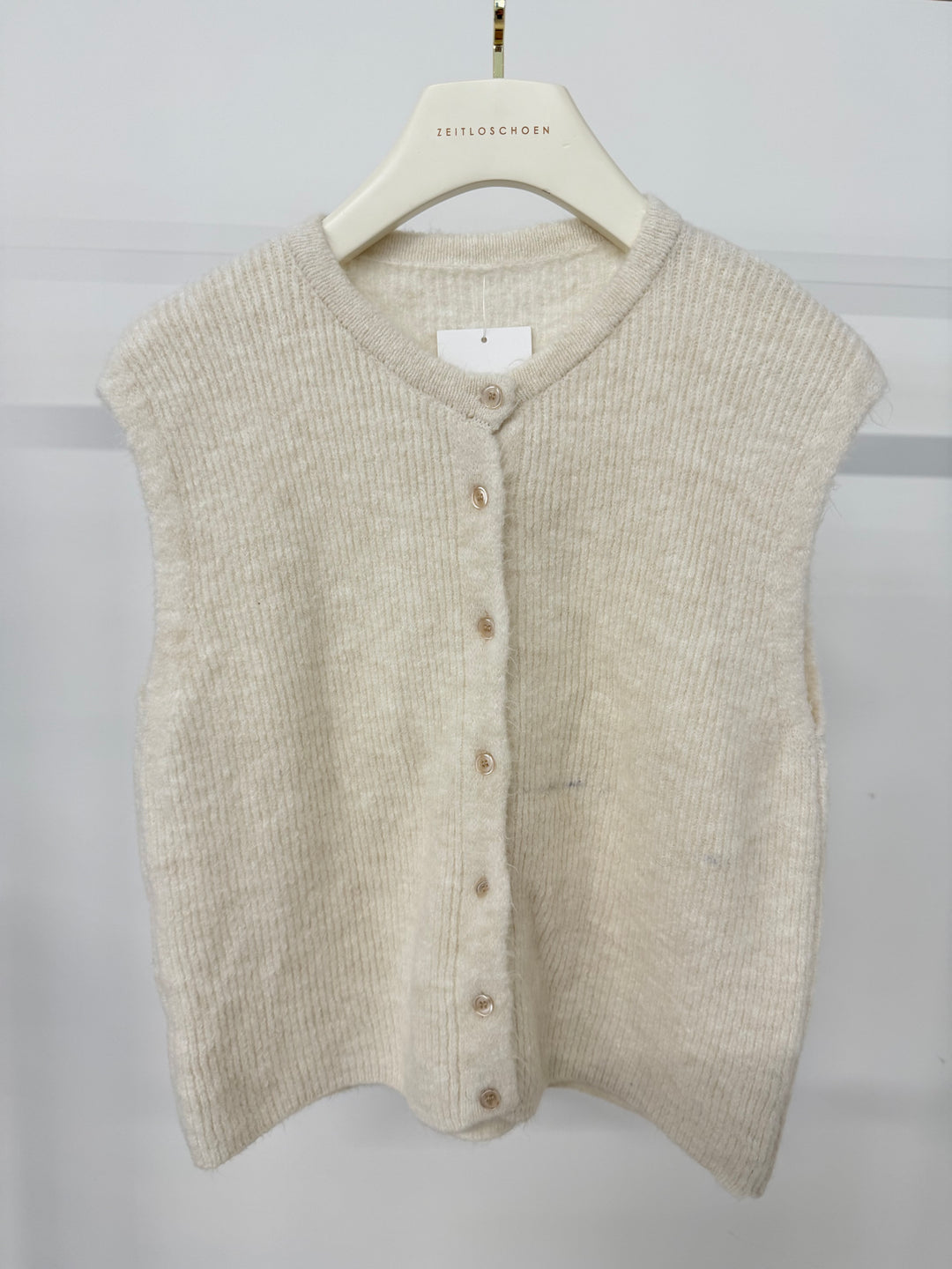 EINFARBIGE WESTE JOLINA CREME (B-WARE)