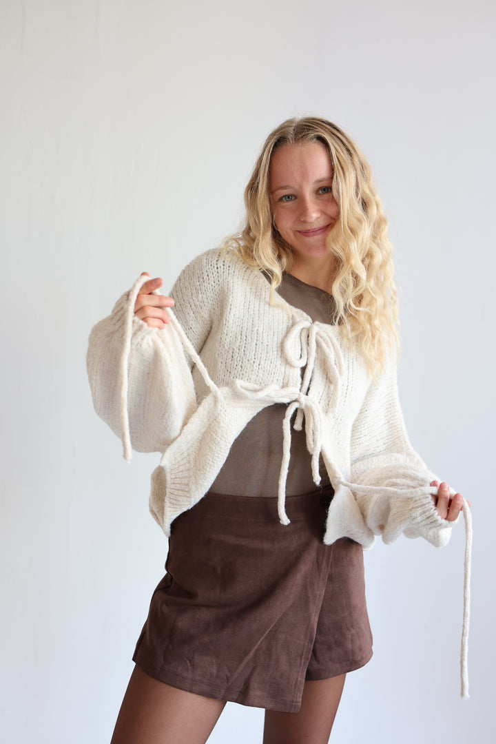 Langarm Cardigan mit Schleifen Lilly