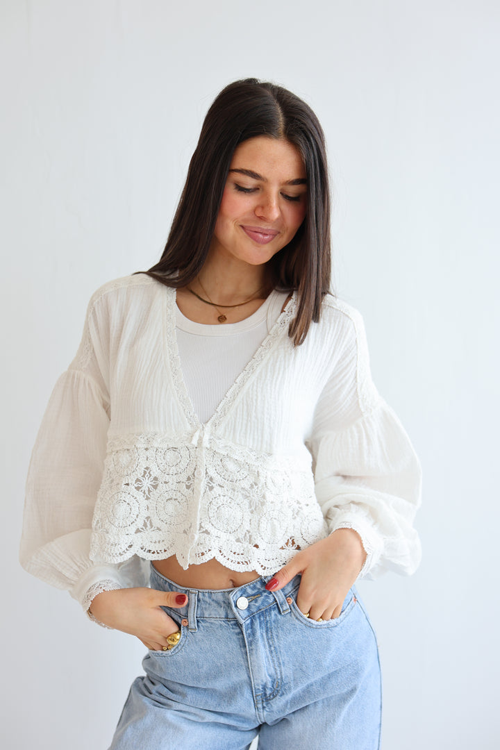 Crochetbluse Palma