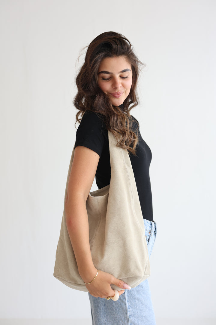 Handtasche aus Wildleder Chestnut Dream