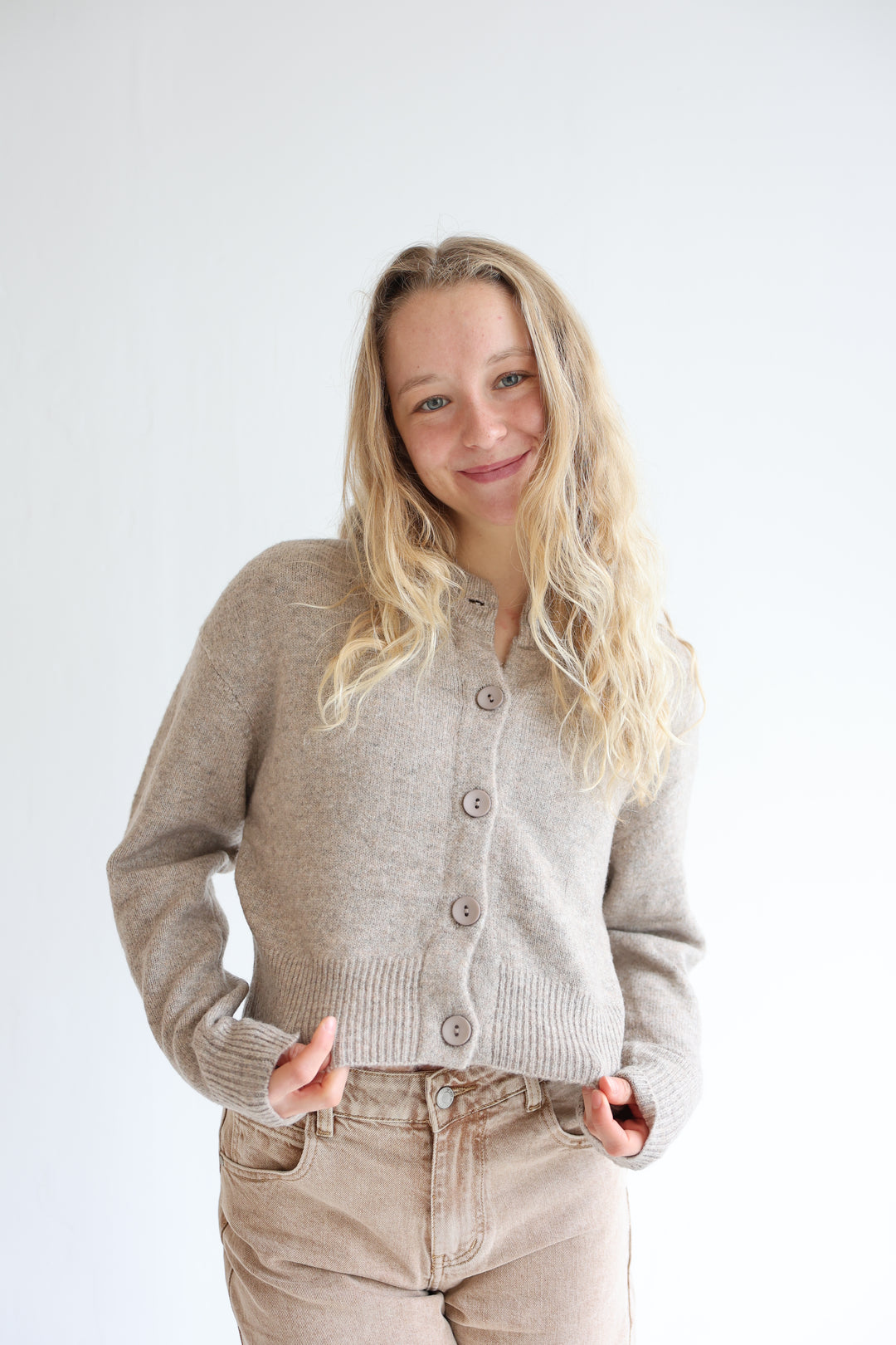 Cropped Cardigan Cozy Snuggle