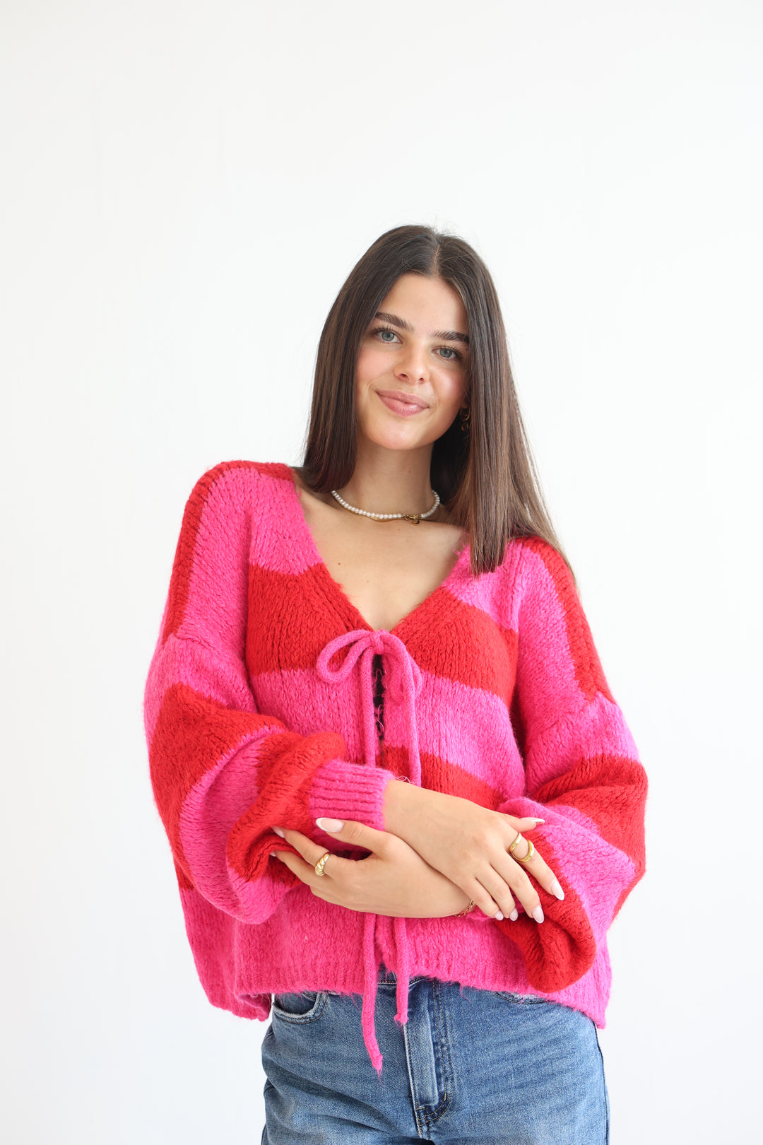 Gestreifter Cardigan Luana