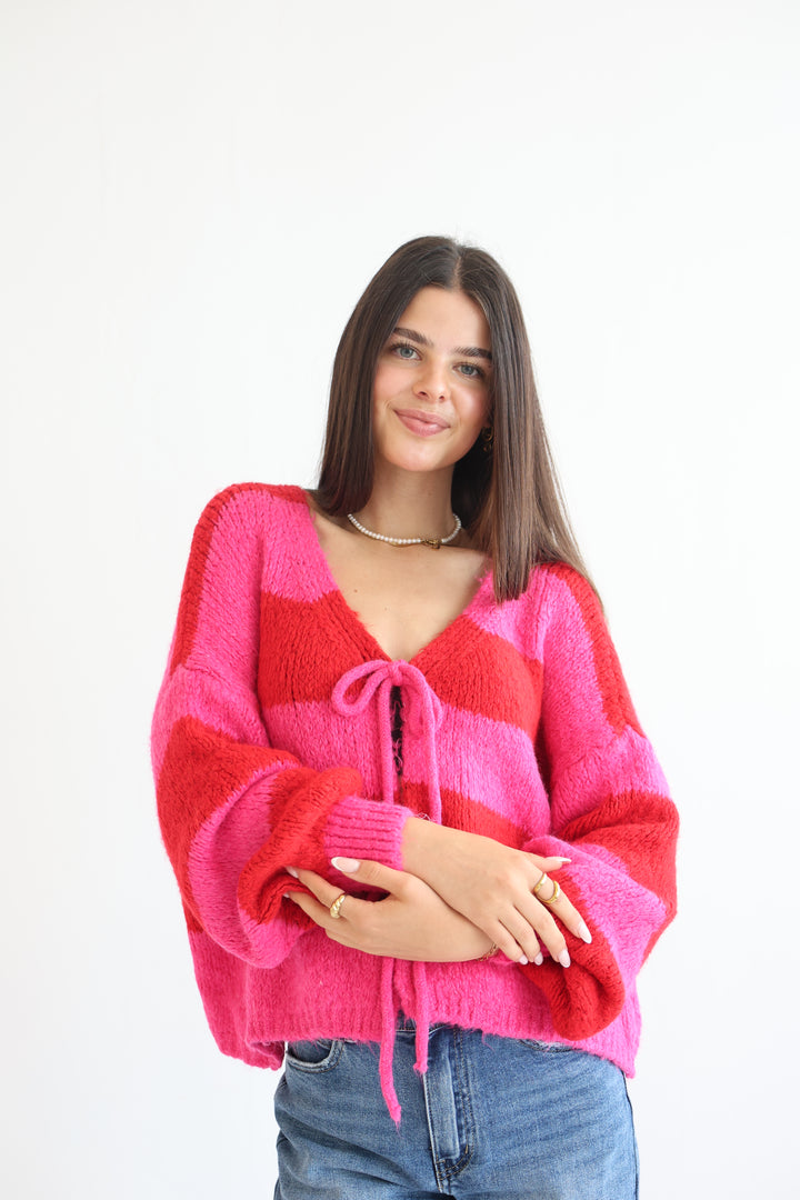 Gestreifter Cardigan Luana