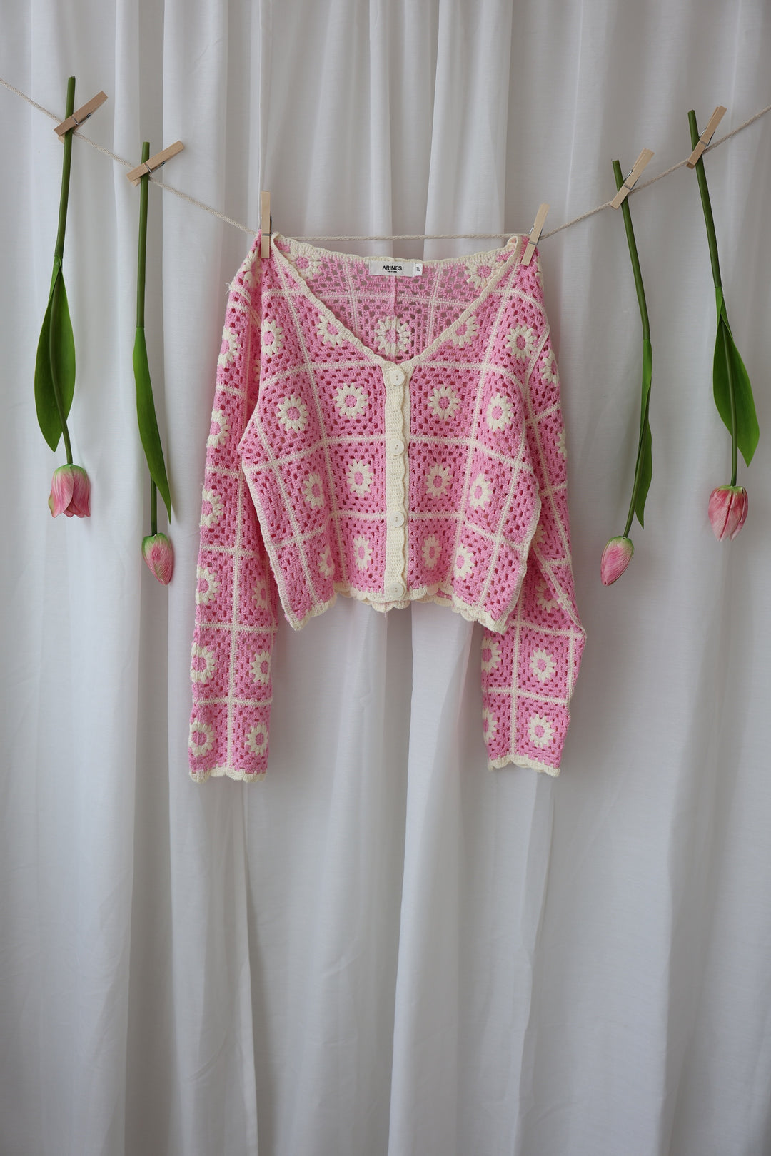 Häkelcardigan Boho Flowers